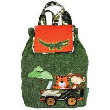 Stephen Joseph - Signature Backpack (Safari)-Binky Boppy