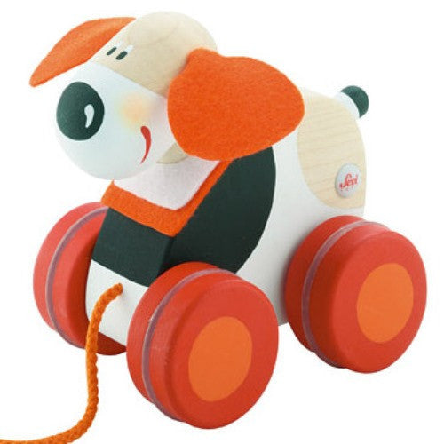 Sevi - Mini Pull Along Dog-Binky Boppy