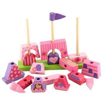 Stephen Joseph - Wooden Stacking Toys (Castle)-Binky Boppy