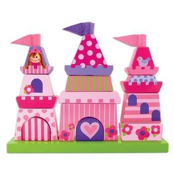 Stephen Joseph - Wooden Stacking Toys (Castle)-Binky Boppy