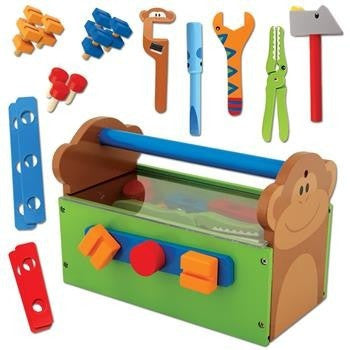 Stephen Joseph - Wooden Tool Set (Zoo)-Binky Boppy