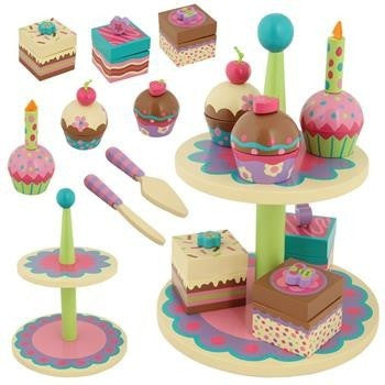 Stephen Joseph - Wooden Sweet Set (Cupcake)-Binky Boppy
