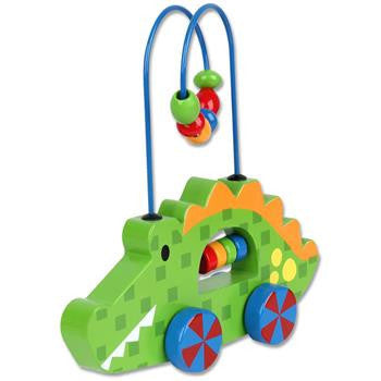 Stephen Joseph - Rolling Wire Bead Toy (Alligator)-Binky Boppy