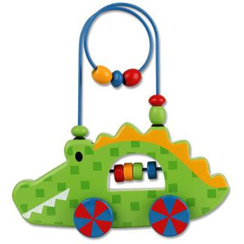 Stephen Joseph - Rolling Wire Bead Toy (Alligator)-Binky Boppy