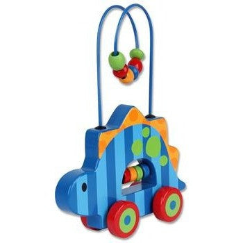 Stephen Joseph - Rolling Wire Bead Toy (Dino)-Binky Boppy