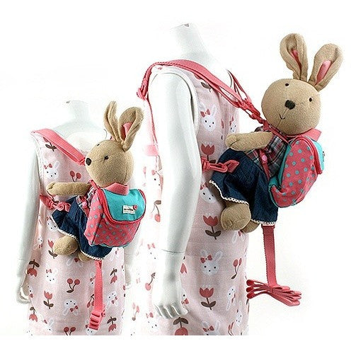 Winghouse - Love Shu Toy Safety Harness Backpack (Coral)-Binky Boppy