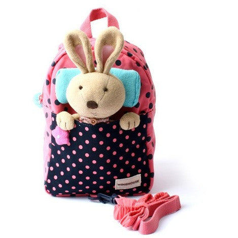 Winghouse - Love Shu Sleep Safety Harness Backpack (Light Pink)-Binky Boppy